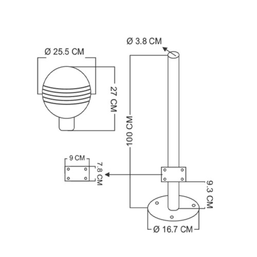 Garden Speaker with LED